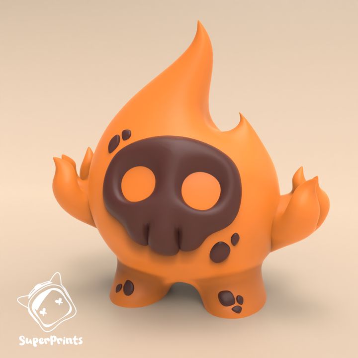 Fire Elemental (or Flaming Skull)