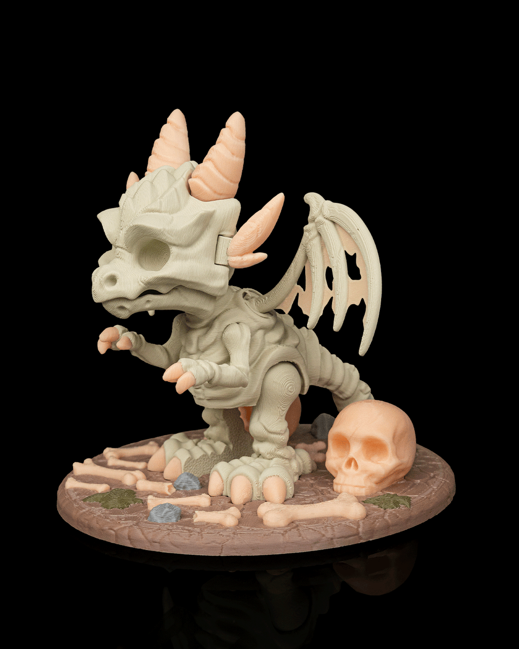 Diorama Dragão Esqueleto