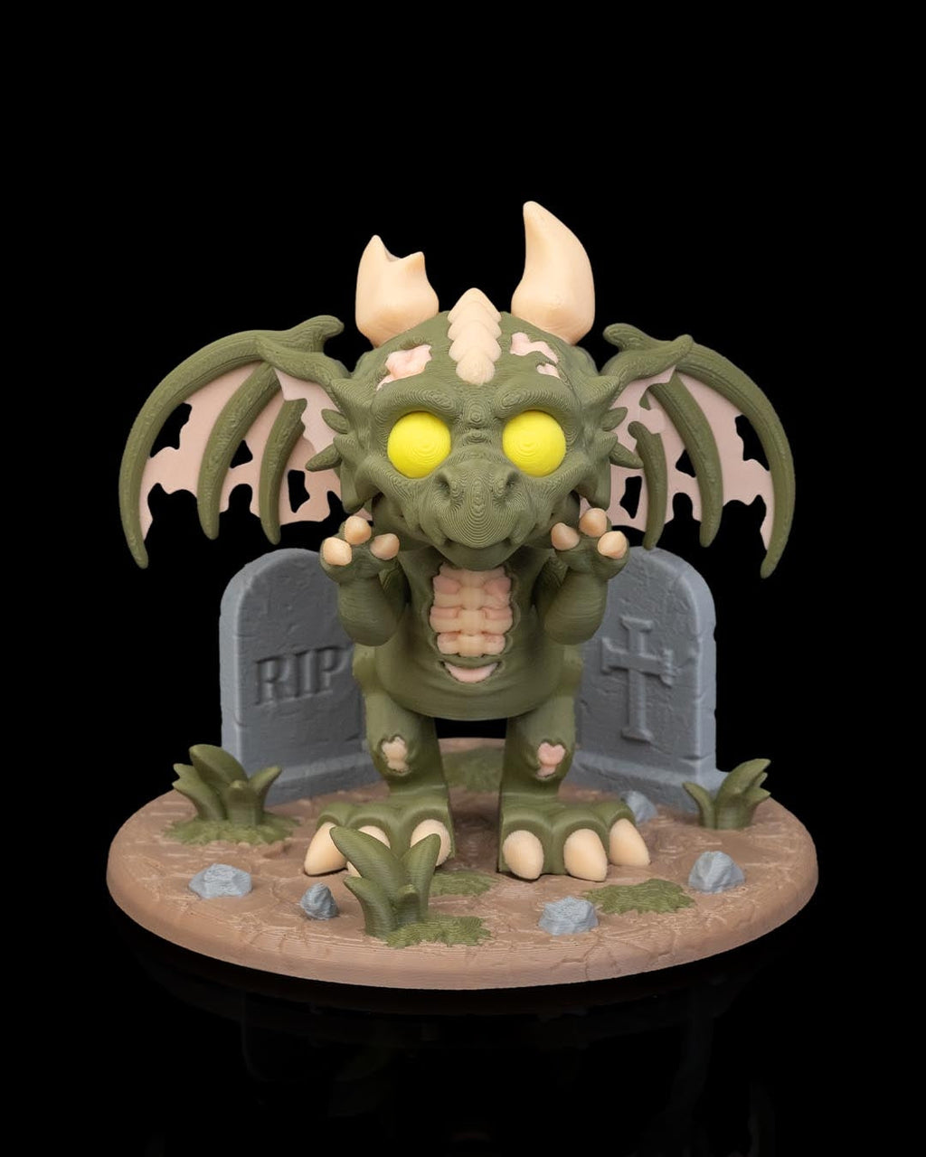 Diorama Dragão Zombie