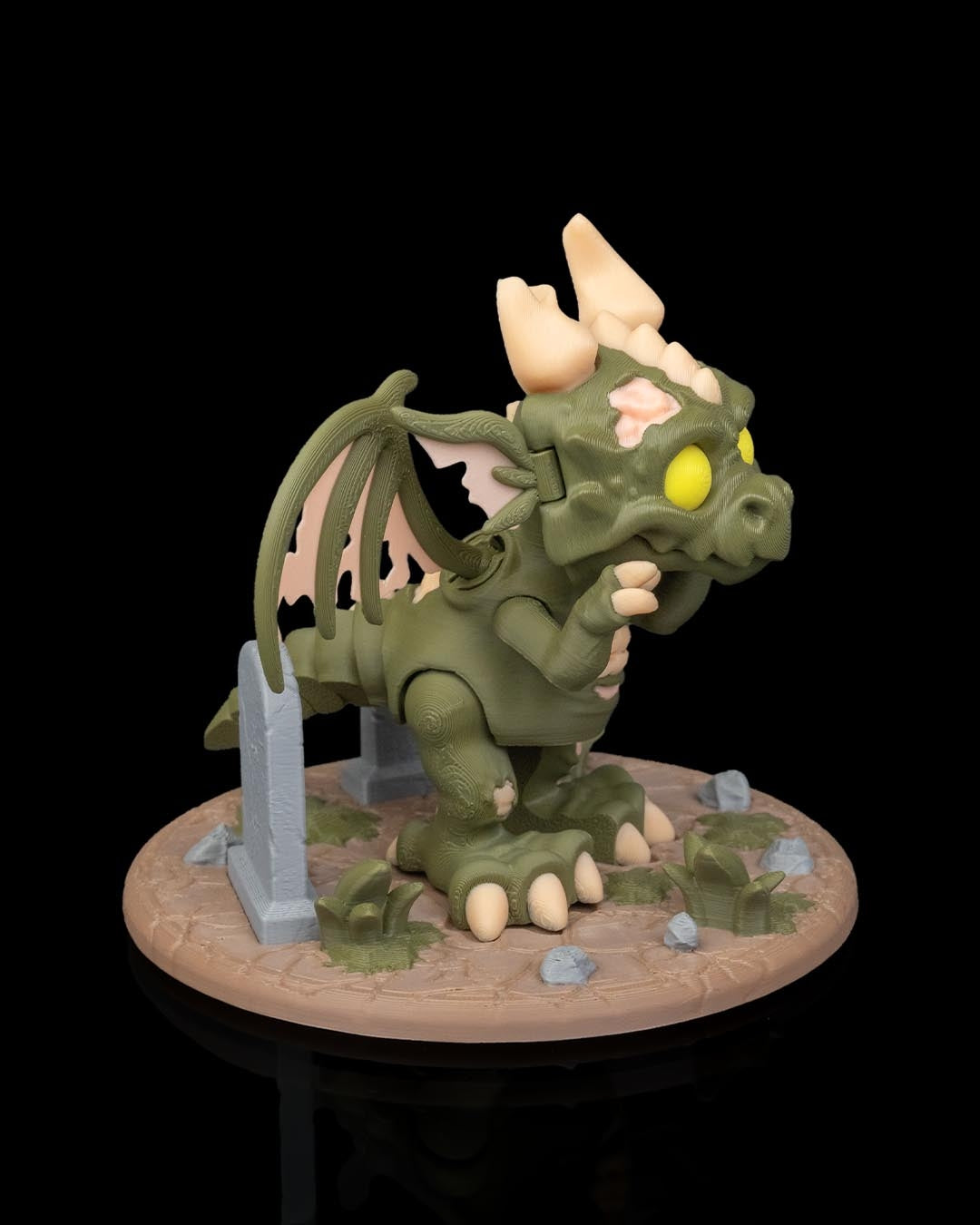 Diorama Dragão Zombie